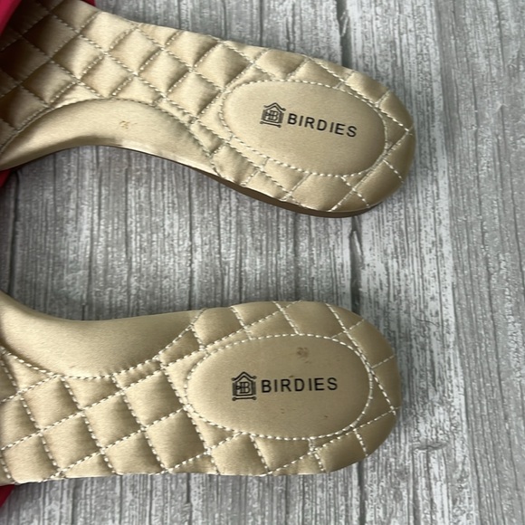 Birdies The Sparrow Pink Orange Fringe Slide Sandals Size 7 - Picture 6 of 8